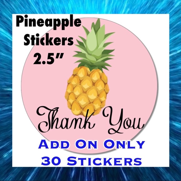 30 2.5” Pineapple Stickers PRICE IS FIRM - Picture 4 of 4